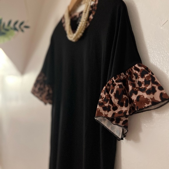 NWOT Shein sz L leopard tshirt tunic - Picture 9 of 9